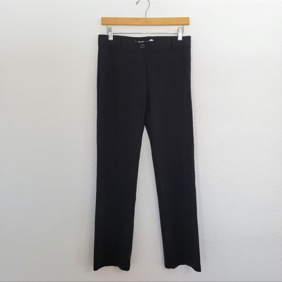 Betabrand Dress Pant Yoga Pants Straight Leg Classic Black Medium Petite - Picture 3 of 6